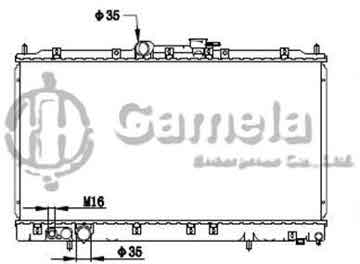 6191302132-T - Radiator for MITSUBISHI GALANT 98 M/T