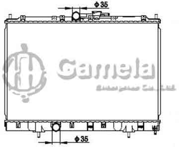 6191302134-T - Radiator for MITSUBISHI PAJERO IO 1.8/2.0 99- M/T OEM: MR431239, MR571562