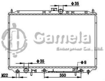 6191302140-T - Radiator for MITSUBISHI CARISMA 1.6 4G63 A/T