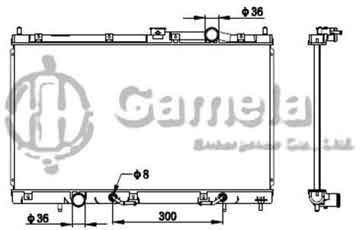 6191302156-T - Radiator for MITSUBISHI LANCER WAJA N/D'05 A/T