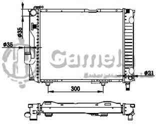 6191304028-T - Radiator for MERCEDES BENZ W124/260E/360E 87-98 M/T