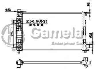 6191304031-T - Radiator for MERCEDES BENZ W168/A140/160/170/190 97-04 A/T NISSENS: 62781A OEM: 1685001102, 1685001202, 1685001302, 1685001502, 1685001602, 1685001702