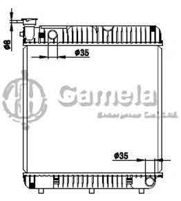 6191304036-T - Radiator for MERCEDES BENZ BUS 207/209/307/409D 77-96 M/T NISSENS: 62635 OEM: 6015005103, 6015006803, 6015006903, 6015007003, 6015007503, 6015007803