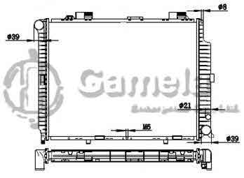 6191304062-T - Radiator for MERCEDES BENZ W210/E300D 95-02 M/T NISSENS: 62692A OEM: 2105000103 DPI: 2069MT