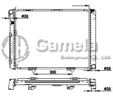 6191304084-T - Radiator for MERCEDES BENZ W201/190D 82-93 M/T NISSENS: 62731A OEM: 2015001803