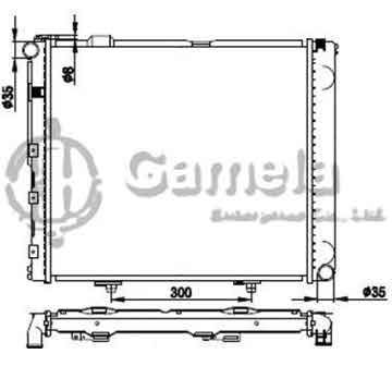 6191304086-T - Radiator for MERCEDES BENZ W124/400E/500E/E420 84-95 M/T