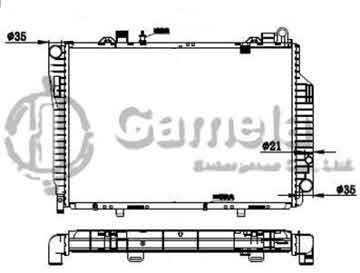 6191304096-T - Radiator for MERCEDES BENZ C CLASS C250 93-01 M/T