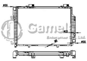 6191304098-T - Radiator for MERCEDES BENZ C CLASS C200/220 93-01 M/T NISSENS: 62617 OEM: 2025006303