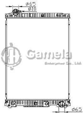 6191304102-T - Radiator for MERCEDES BENZ SK 87-96 A/T NISSENS: 62646A OEM: 6525012401, 6525012501, 6525014101, 6525016601, 6525011601, 6525014201, 6525010103