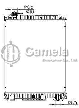 6191304104-T - Radiator for MERCEDES BENZ C CLASS C200/220 87-96 M/T NISSENS: 62524A OEM: 6524014101