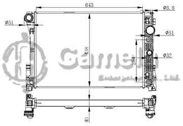 6191304107-T - Radiator for MERCEDES BENZ A/T