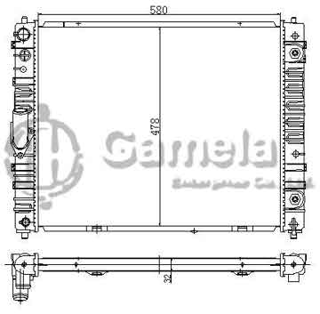 6191304109-T - Radiator for MERCEDES BENZ R002 A/T