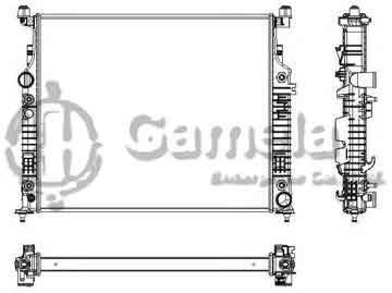 6191304128-T - Radiator for MERCEDES BENZ G-CLASS (W461) 2006 A/T NISSENS: 62576A OEM: 2515000103, 2515000003