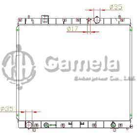 6191326002-T - Radiator for MAZDA BONGO FRENDY/KD-SGL5 MPV 2.5D 95-02 A/T OEM: WL0215200H