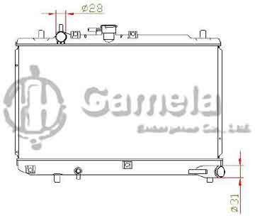 6191326006-T - Radiator for MAZDA REVUE 90-99 1.3/1.5G B3/B5 M/T