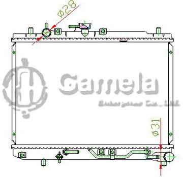 6191326011-T - Radiator for MAZDA REVUE 90-99 1.3/1.5G B3/B5 A/T