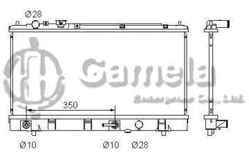 6191326014-T - Radiator for MAZDA PROTÉGÉ L4 1.6/2.0 01-03 A/T NISSENS: 69463 OEM: B35S15200, FS7P15200A DPI: 2446/2302/2447