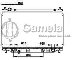 6191326025-T - Radiator for MAZDA2 DEMIO'04- A/T OEM: ZJ0315200, ZJ0315200A