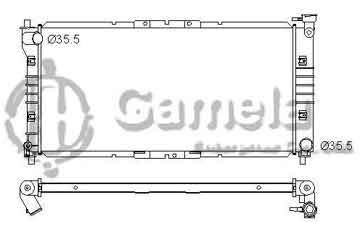 6191326031-T - Radiator for MAZDA 626 / MX-6 L4 2.0 93-97 M/T NISSENS: 62392A OEM: FSJ315200A, FS1915200E DPI: 1323MT