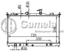 6191326036-T - Radiator for MAZDA