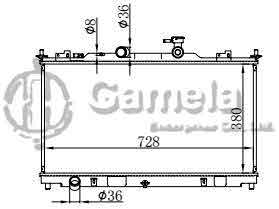 6191326037-T - Radiator for MAZDA