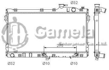 6191326046-T - Radiator for MAZDA MIATA L4 1.6/1.8 90-97 A/T NISSENS: 62447 OEM: B61P15200, B61P15200B DPI: 1140