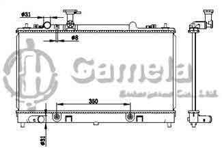 6191326073-T - Radiator for MAZDA M6 02 A/T NISSENS: 62464A OEM: L32715200, L32715200A