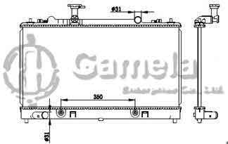 6191326080-T - Radiator for MAZDA