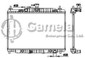 6191326085-T - Radiator for MAZDA (M2) 09- M/T OEM: Z65715200C