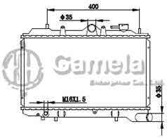 6191326090-T - Radiator for MAZDA 323 (86-89) M/T