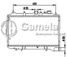 6191326091-T - Radiator for MAZDA 323 (86-89) M/T