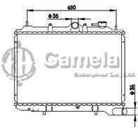 6191326094-T - Radiator for MAZDA 323 (85-) 1.6 M/T NISSENS: 62442 OEM: B63115200A DPI: 243