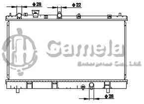 6191326109-T - Radiator for MAZDA FAMILIA/323 BJEP'98 M/T NISSENS: 62456A OEM: RF1S15200A, RF2L15200B