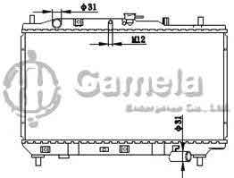 6191326119-T - Radiator for MAZDA 323' PROTÉGÉ'89-90 M/T NISSENS: 62408A OEM: BP2815200, BP2815200A, BP2815200B, BP2815200C, BP2815200D