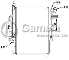 6191326123-T - Radiator for MAZDA BONGO SR5AM' 97-99 A/T