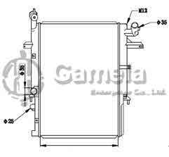 6191326124-T - Radiator for MAZDA BONGO SR5AM '97-99 M/T