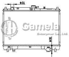 6191326126-T - Radiator for MAZDA FAMILIA/323 M/T