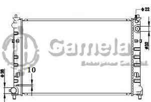 6191326136-T - Radiator for MAZDA MPV LW5W'02 M/T OEM: GY0115200B, GY0315200B DPI: 2768M