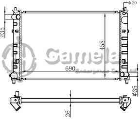 6191326148-T - Radiator for MAZDA MPV GF-LWEW' 00-03 MT