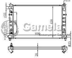 6191326149-T - Radiator for MAZDA MPV GF-LWEW' 00-03 AT