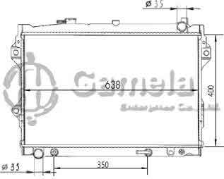 6191326157-T - Radiator for MAZDA PICKUP,2.6PROCEED WAGON,90-96 AT OEM: G61315200A