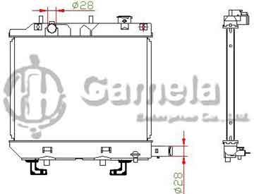 6191326160-T - Radiator for MAZDA AT