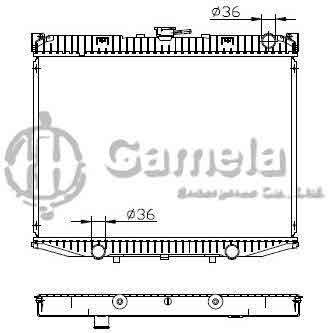 6191419002-T - Radiator for NISSAN TERANO 2.7 D M/T OEM: 21410OF121