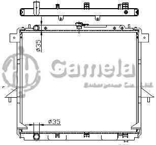 6191419019-T - Radiator for NISSAN NAVARA M/T