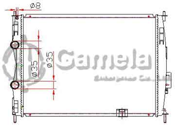 6191419021-T - Radiator for NISSAN QASH QAI 1.6 M/T OEM: 21460J090B