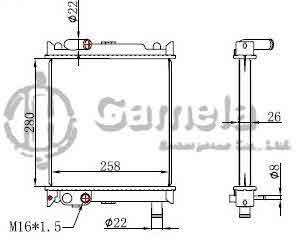 6191419031-T - Radiator for NISSAN URVAN TD27 04- M/T