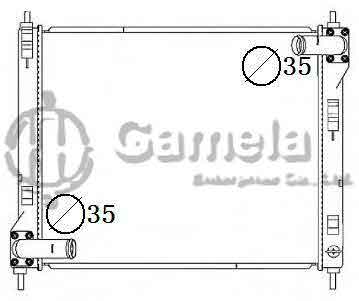 6191419058-T - Radiator for NISSAN JUKE 2011- M/T NISSENS: 67370 OEM: 214101KC5A DPI: 13264