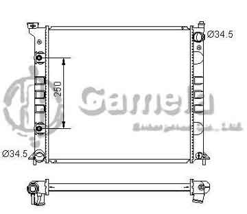 6191419074-T - Radiator for NISSAN 300 ZX V6 3.0 89-96 A/T OEM: 2146040P00 DPI: 1151