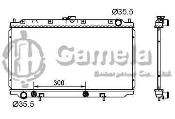 6191419085-T - Radiator for NISSAN PRIMERA P11 16V 2.0D 1996- A/T