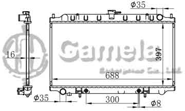 6191419086-T - Radiator for NISSAN